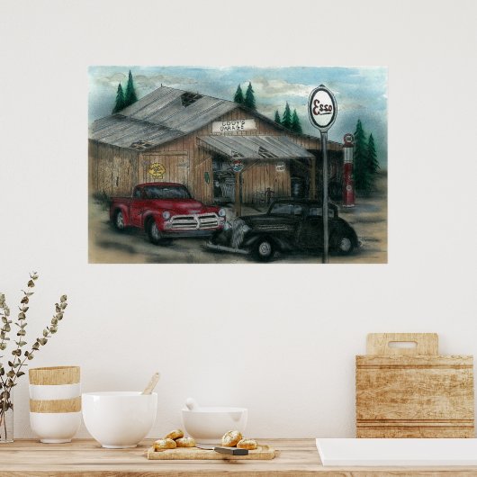CODY'S GARAGE print (Keuken)