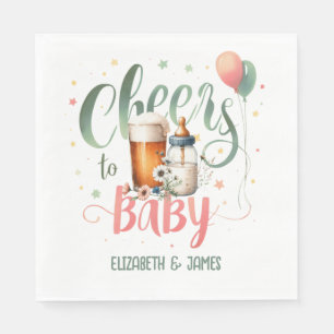 COED Baby Brewing Beers Bottles Proost op Baby Servet