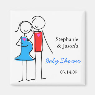 Coed Baby shower magneet, jongen Magneet