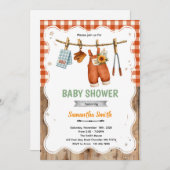 Coed BBQ Baby Shower invitation (Devant / Derrière)