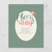 COED Bubbles Brouwt Flessen Sage Peach Gingham Bab (Achterkant)