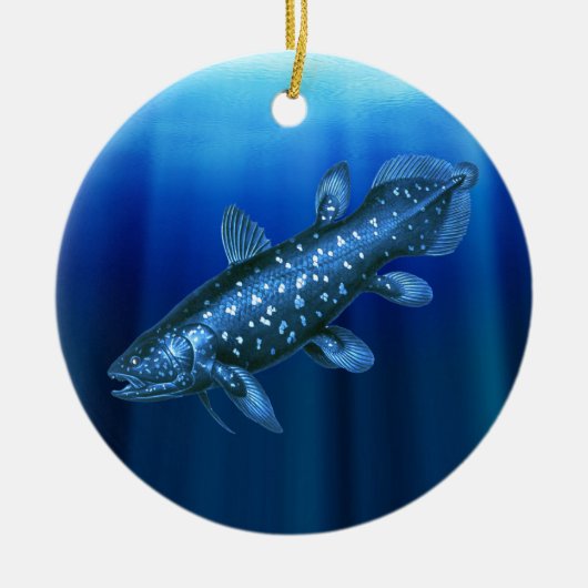 Coelacanth Keramisch Ornament (Voorkant)