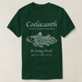 Coelacanth Living Fossil T-shirt (Design voorkant)
