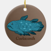 Coelacanth - Oude vis Keramisch Ornament (Achterkant)