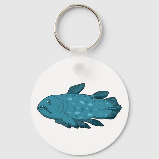 Coelacanth - Oude vis Sleutelhanger (Achterkant)