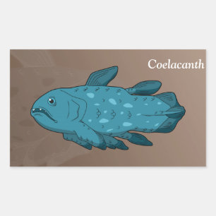 Coelacanth Rechthoekige Sticker