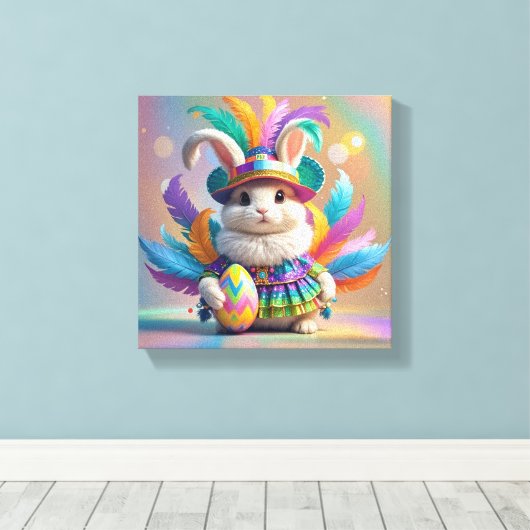 Coelho carnavalesco canvas afdruk (Insitu (Houten vloer))