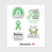Coeliakie Bewustzijnslint, Krijger & Strijder Sticker (Vel)