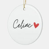 Coeliakie hart keramisch ornament (Links)