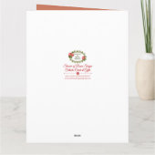 Coeur 0034 impeccable de carte de voeux de Vierge (Dos)