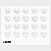 Cœur 17 mai Sticker d'anniversaire (Feuille)
