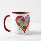 Coeur 2017 de Runequine de tasse de vison 11oz (Gauche)