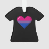 Coeur à 8 bits de pixel de fierté bisexuelle (dos)