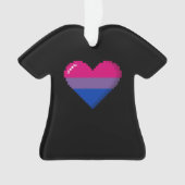 Coeur à 8 bits de pixel de fierté bisexuelle (devant)