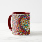 Coeur Abstrait arroses Amour Mug (Devant gauche)