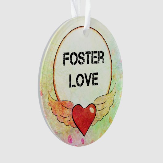 Coeur adoptif d'aquarelle d'amour (devant)