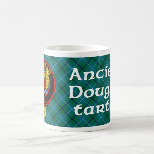 Coeur ailé Ancien mug de tartan Douglas (Centre)