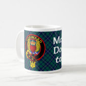 Coeur ailé couronné Douglas Crest avec mug tartan (Devant gauche)