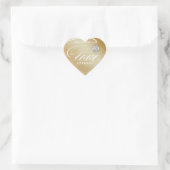 Cœur Aimer Références Sticker Bijoux Coeur Or (Sac)