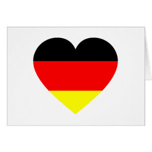 Coeur allemand de drapeau