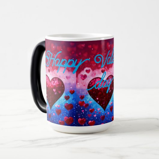 "Coeur Amour Imprimer Mug - Mug en céramique roman (Devant gauche)