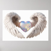*~*~ Coeur Ange ailes AP78 Opal LOVE Poster (Devant)