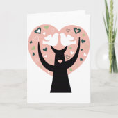 Coeur Arbre Avec Deux Cartes De Voeux (Devant)