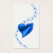 Coeur arc-en-ciel bleu avec étoiles (Dos)