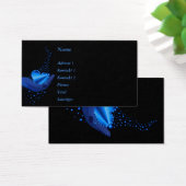 Coeur arc-en-ciel bleu avec étoiles (Bureau)