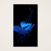 Coeur arc-en-ciel bleu avec étoiles (Dos)