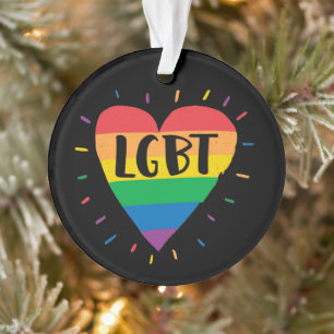 Coeur arc-en-ciel LGBT