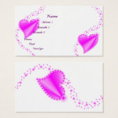 Coeur arc-en-ciel rose avec étoiles (Devant & derrière)