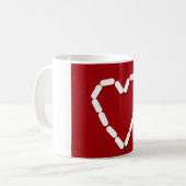 Cœur. Arrêtez la dépression. Mug (Devant gauche)