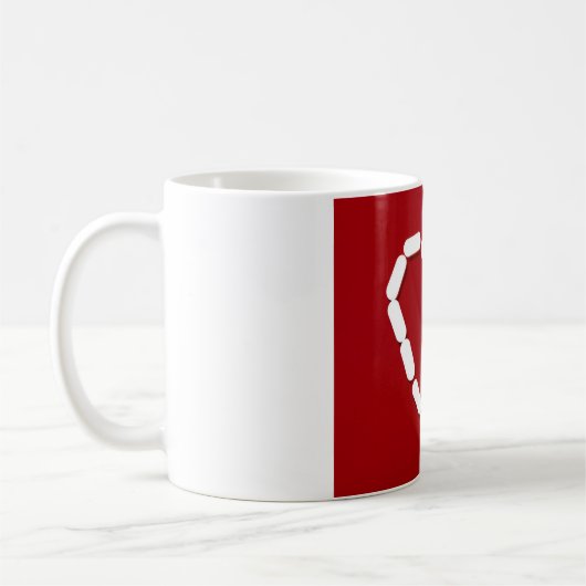 Cœur. Arrêtez la dépression. Mug (Gauche)