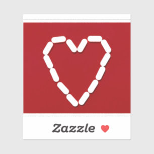 Cœur. Arrêtez la dépression. Stickers personnalisé