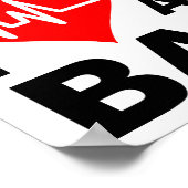 Coeur Attaque Bacon drôle Poster (Coin)