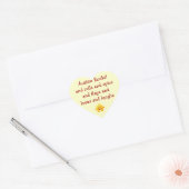 Cœur Autism Rocks Sticker (Enveloppe)