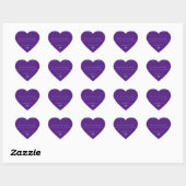 Coeur autocollant (Triangles pourpres) RFPMDesigns (Feuille)