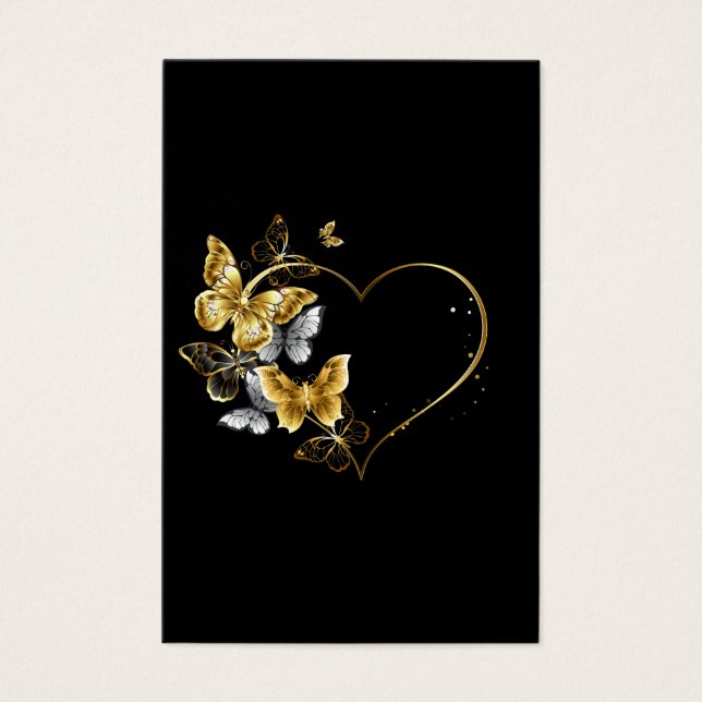Coeur aux papillons d'or (Devant)