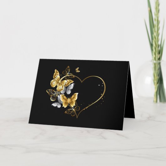 Coeur aux papillons d'or (Devant)