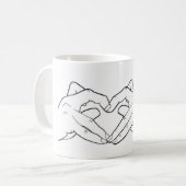 Coeur avec cornes mug (Devant gauche)