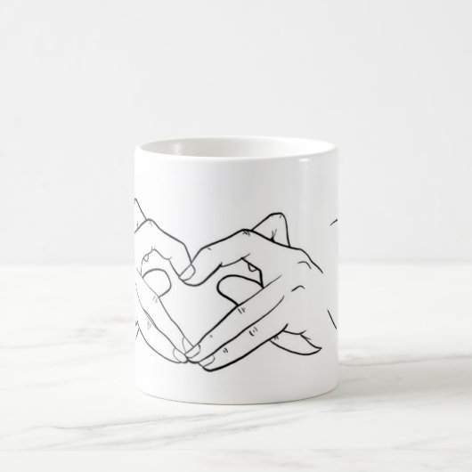 Coeur avec cornes mug (Centre)