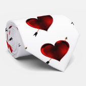 Coeur avec cravate à flèche or (Roulé)