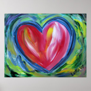 Coeur avec espoir Peinture Art Poster Impressions