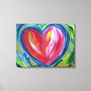 Coeur avec Espoir Peinture de toile Art Peinture