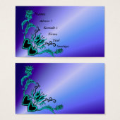 Coeur avec Fleur et Papillon sur Arc-en-ciel (Devant & derrière)