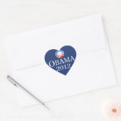 Cœur Barack Obama Sticker Coeur 2012 (Enveloppe)