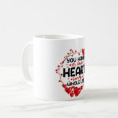 Coeur battre tasse de café (Devant gauche)