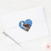 Cœur Beau Sticker Coeur Osprey Hawk (Enveloppe)