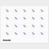 Cœur Beau Sticker Unicorn 1 (Feuille)